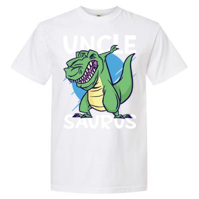 Uncle Saurus With Dinosaurs Gift Garment-Dyed Heavyweight T-Shirt