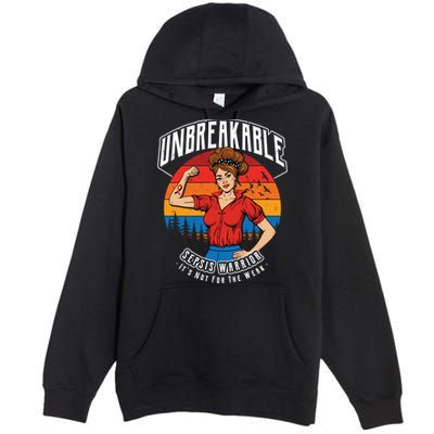 Unbreakable Sepsis Warrior Sunset Gift Premium Pullover Hoodie