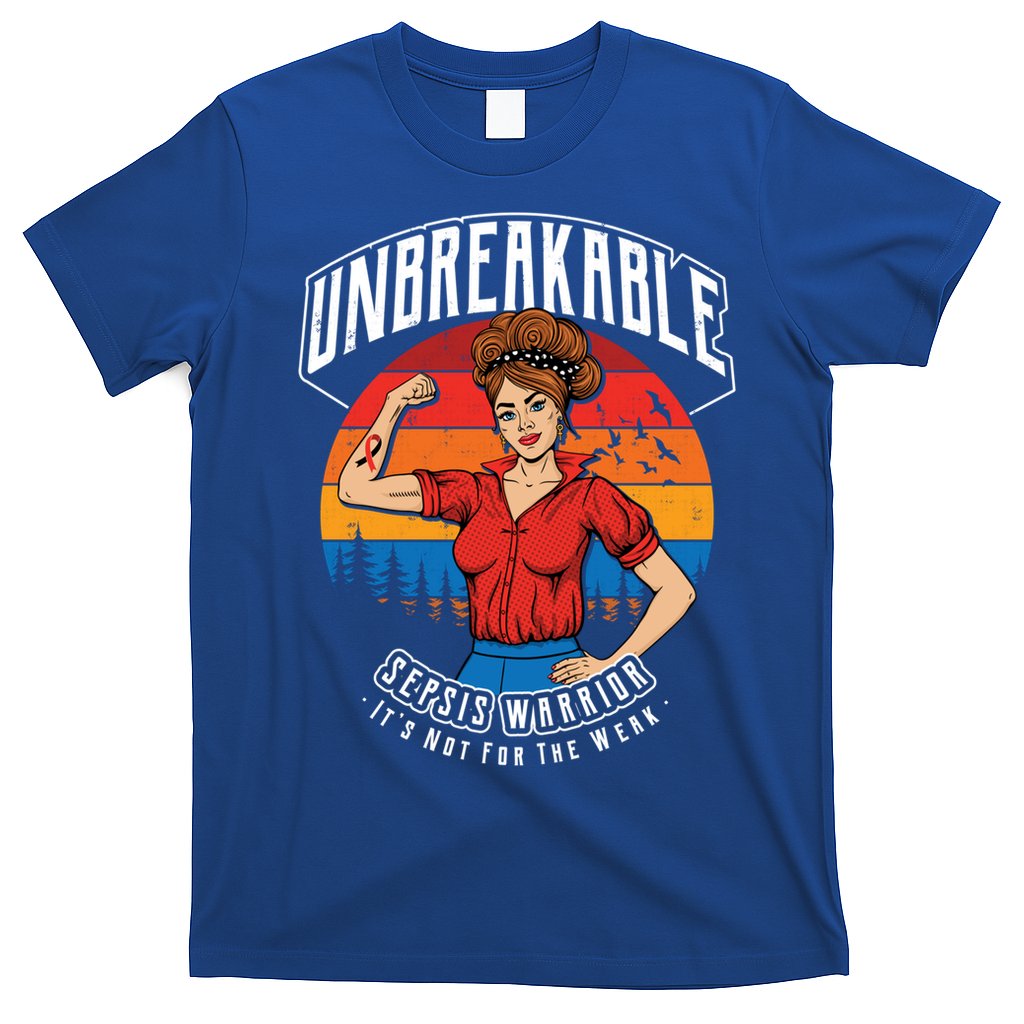 Unbreakable Sepsis Warrior Sunset Gift T-Shirt
