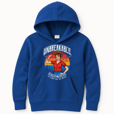 Unbreakable Sepsis Warrior Sunset Gift Kids Hoodie