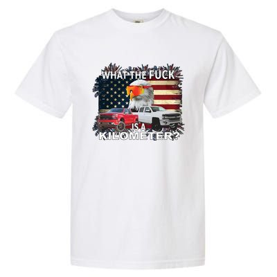 United States Wtf Is A Kilometer Eagle Garment-Dyed Heavyweight T-Shirt