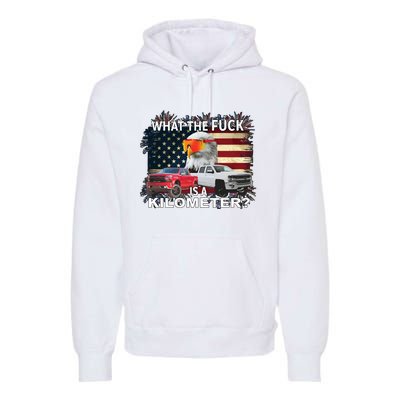 United States Wtf Is A Kilometer Eagle Premium Hoodie