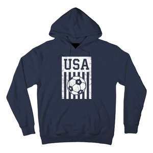 USA Soccer Women Men Kids American Flag Soccer Fan Hoodie