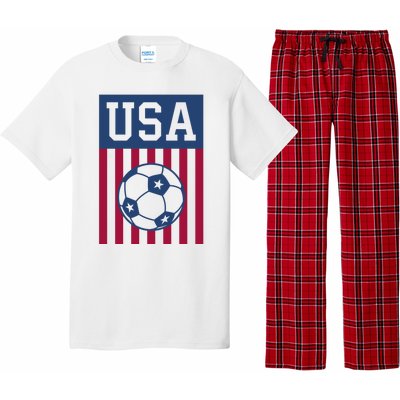 USA Soccer Women Men Kids American Soccer Fan Pajama Set