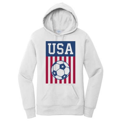 USA Soccer Women Men Kids American Soccer Fan Women's Pullover Hoodie