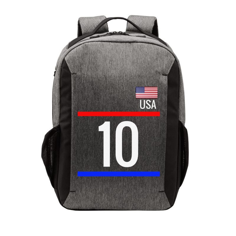 Usa Soccer With Number 10 Sports Vector Backpack