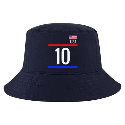 Usa Soccer With Number 10 Sports Cool Comfort Performance Bucket Hat
