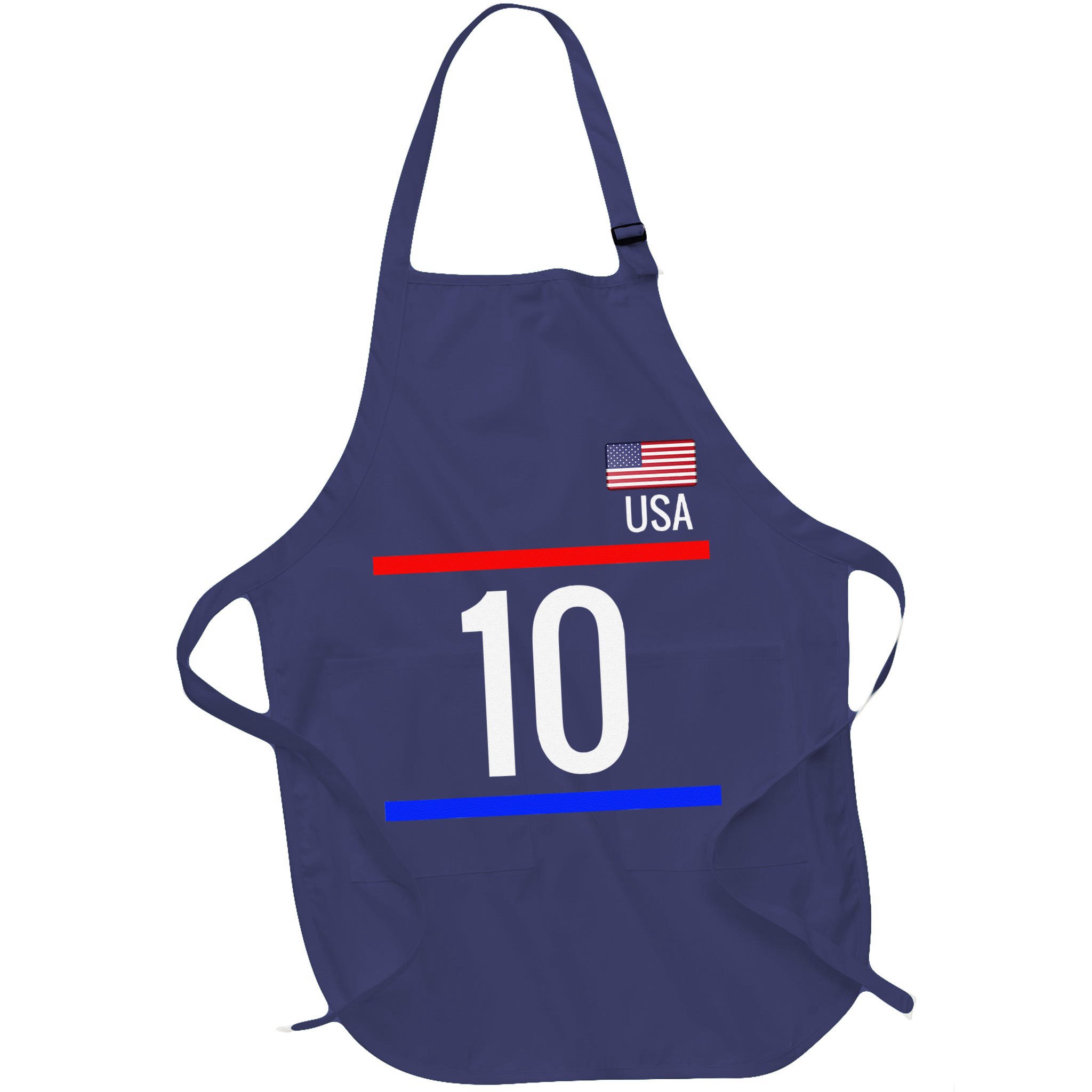 Usa Soccer With Number 10 Sports Apron