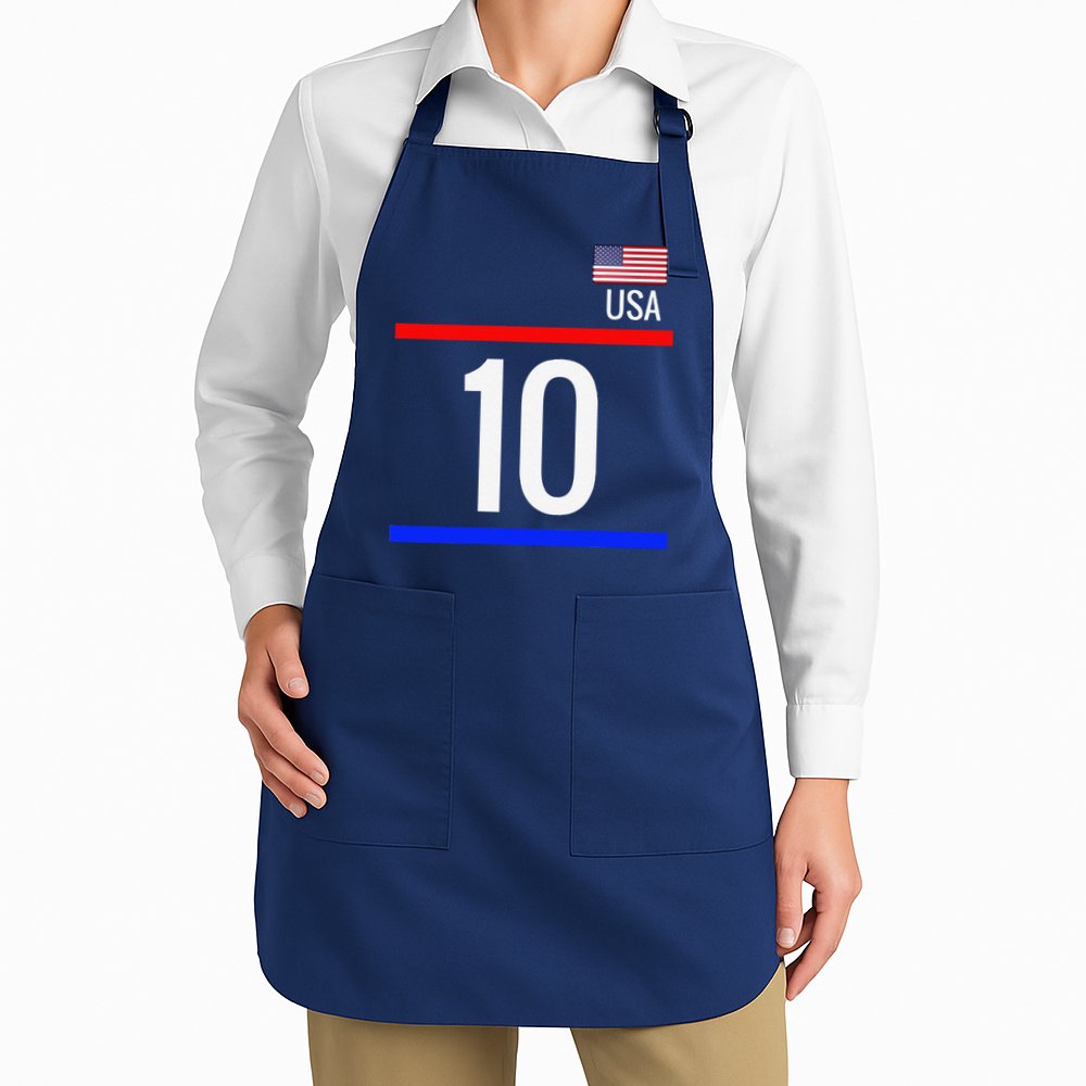 Usa Soccer With Number 10 Sports Apron