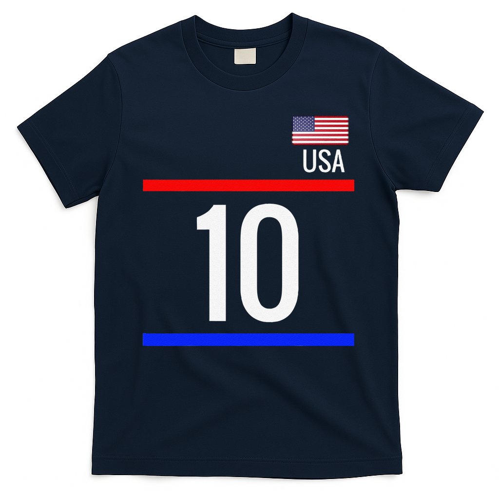Usa Soccer With Number 10 Sports T-Shirt