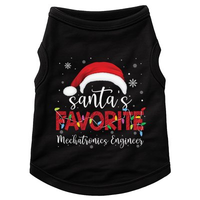 Ugly Sweater Xmas SantaS Favorite Mechatronics Engineer Cool Gift Doggie Tank