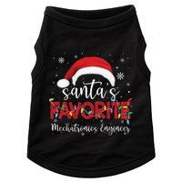 Ugly Sweater Xmas SantaS Favorite Mechatronics Engineer Cool Gift Doggie Tank