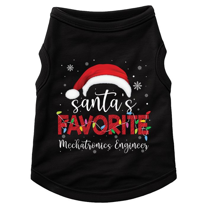 Ugly Sweater Xmas SantaS Favorite Mechatronics Engineer Cool Gift Doggie Tank