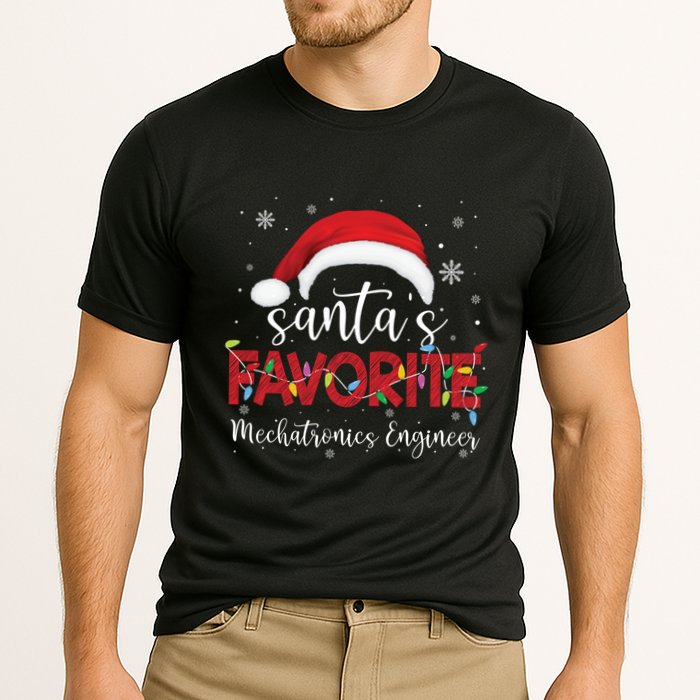 Ugly Sweater Xmas SantaS Favorite Mechatronics Engineer Cool Gift Cooling Performance Crew T-Shirt