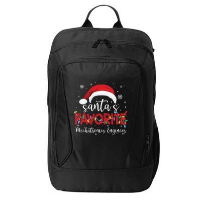 Ugly Sweater Xmas SantaS Favorite Mechatronics Engineer Cool Gift City Backpack