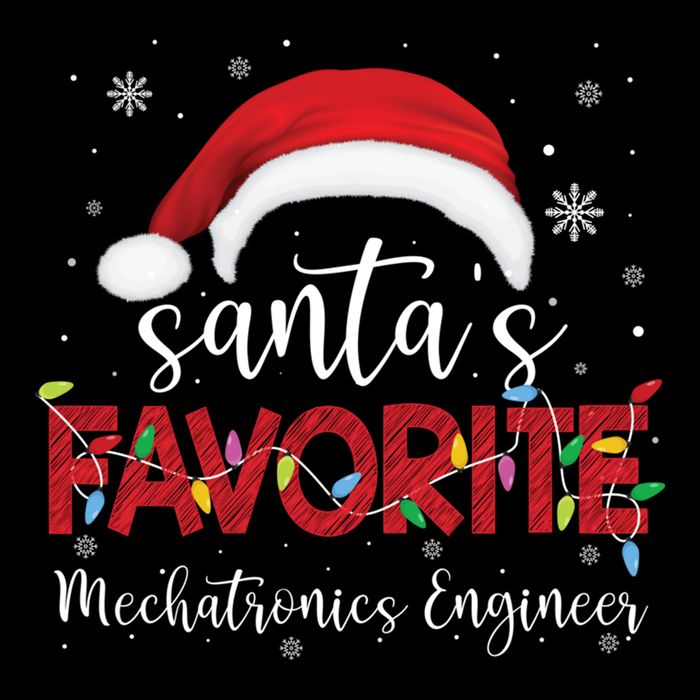 Ugly Sweater Xmas SantaS Favorite Mechatronics Engineer Cool Gift Sustainable Bucket Hat
