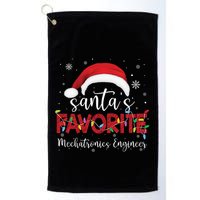 Ugly Sweater Xmas SantaS Favorite Mechatronics Engineer Cool Gift Golf Towel