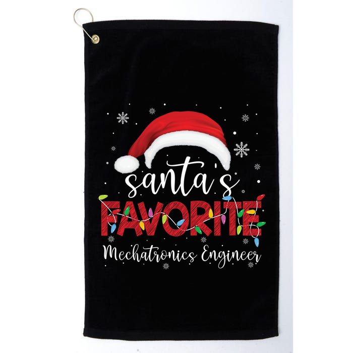 Ugly Sweater Xmas SantaS Favorite Mechatronics Engineer Cool Gift Golf Towel