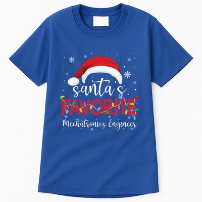 Ugly Sweater Xmas SantaS Favorite Mechatronics Engineer Cool Gift Tall T-Shirt