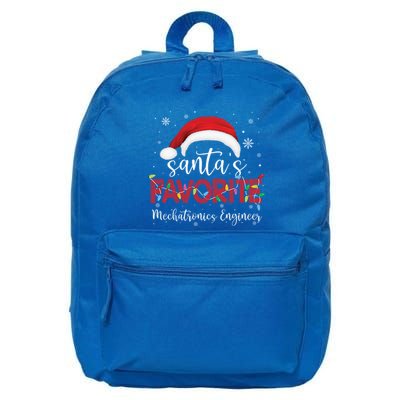 Ugly Sweater Xmas SantaS Favorite Mechatronics Engineer Cool Gift 16 in Basic Backpack
