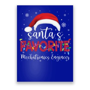 Ugly Sweater Xmas SantaS Favorite Mechatronics Engineer Cool Gift Poster