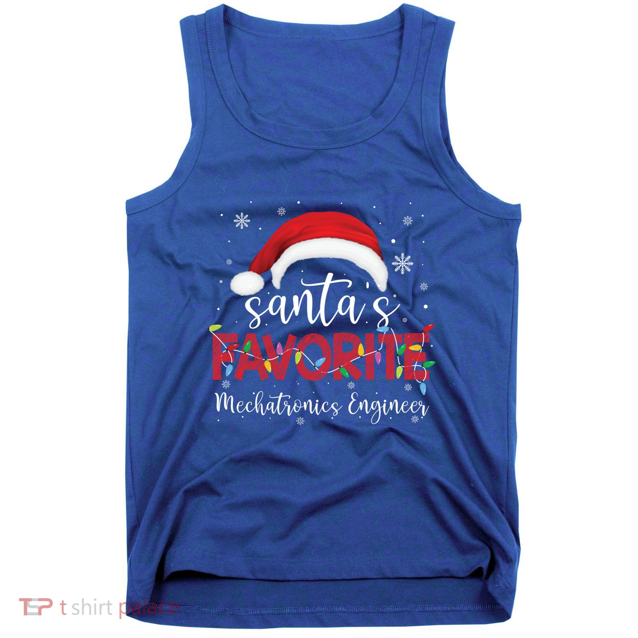 Ugly Sweater Xmas SantaS Favorite Mechatronics Engineer Cool Gift Tank Top