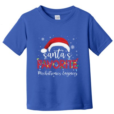 Ugly Sweater Xmas SantaS Favorite Mechatronics Engineer Cool Gift Toddler T-Shirt