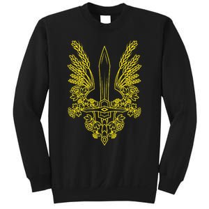 Ukraine Stylized Yellow Coat Of Arms Ukrainian Pride Sweatshirt