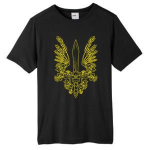 Ukraine Stylized Yellow Coat Of Arms Ukrainian Pride Tall Fusion ChromaSoft Performance T-Shirt