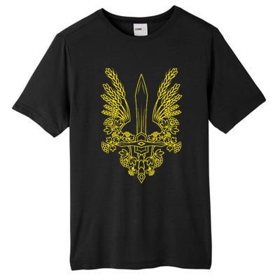 Ukraine Stylized Yellow Coat Of Arms Ukrainian Pride Tall Fusion ChromaSoft Performance T-Shirt