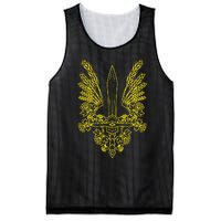 Ukraine Stylized Yellow Coat Of Arms Ukrainian Pride Mesh Reversible Basketball Jersey Tank