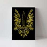 Ukraine Stylized Yellow Coat Of Arms Ukrainian Pride Canvas