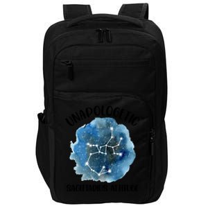 Unapologetic Sagittarius Zodiac Constellation Attitude Gift Impact Tech Backpack