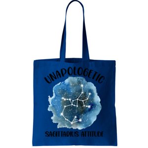 Unapologetic Sagittarius Zodiac Constellation Attitude Gift Tote Bag