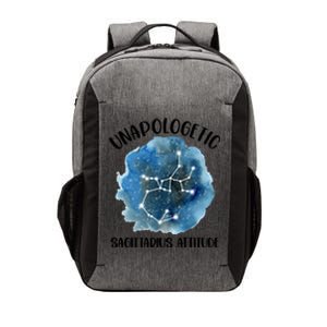 Unapologetic Sagittarius Zodiac Constellation Attitude Gift Vector Backpack