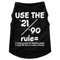 Use The 21/90 Rule= It Takes 21 Days To Create A Habit Gift Doggie Tank