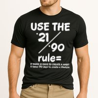 Use The 21/90 Rule= It Takes 21 Days To Create A Habit Gift Performance Shirt