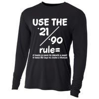 Use The 21/90 Rule= It Takes 21 Days To Create A Habit Gift Cooling Performance Long Sleeve Crew