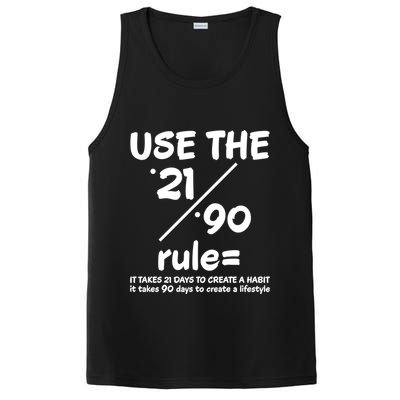 Use The 21/90 Rule= It Takes 21 Days To Create A Habit Gift PosiCharge Competitor Tank