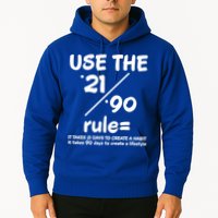 Use The 21/90 Rule= It Takes 21 Days To Create A Habit Gift Hoodie