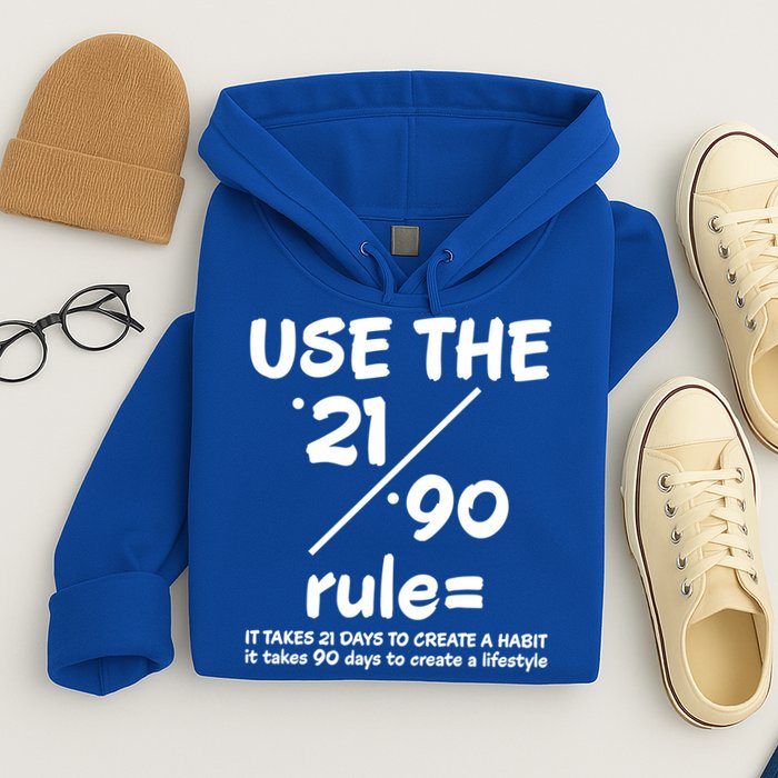 Use The 21/90 Rule= It Takes 21 Days To Create A Habit Gift Hoodie