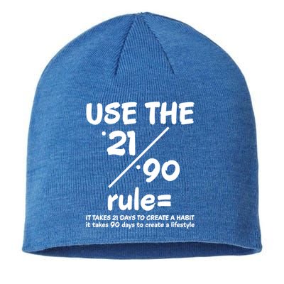 Use The 21/90 Rule= It Takes 21 Days To Create A Habit Gift Sustainable Beanie