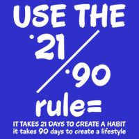 Use The 21/90 Rule= It Takes 21 Days To Create A Habit Gift Baby Bodysuit