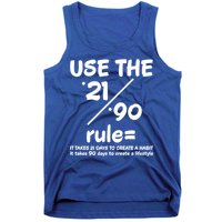 Use The 21/90 Rule= It Takes 21 Days To Create A Habit Gift Tank Top