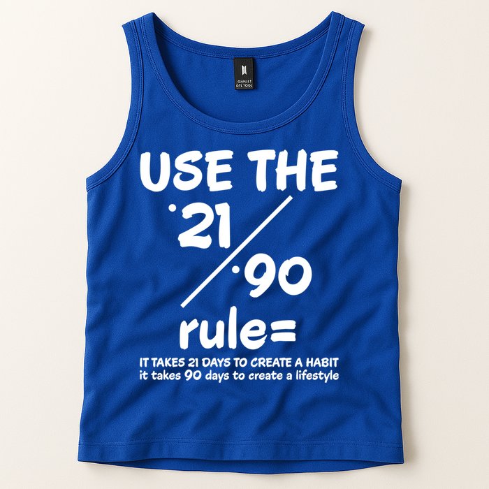 Use The 21/90 Rule= It Takes 21 Days To Create A Habit Gift Tank Top