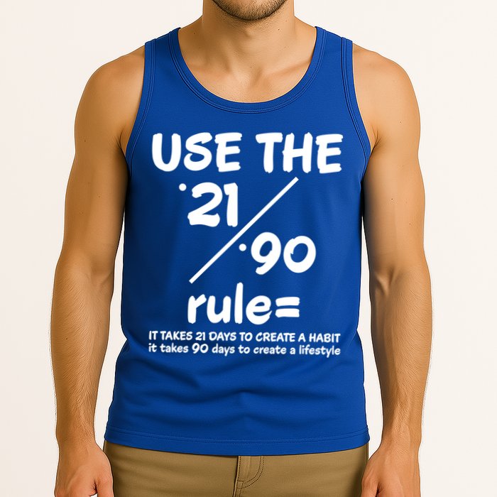Use The 21/90 Rule= It Takes 21 Days To Create A Habit Gift Tank Top