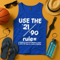 Use The 21/90 Rule= It Takes 21 Days To Create A Habit Gift Tank Top