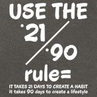 Use The 21/90 Rule= It Takes 21 Days To Create A Habit Gift Cotton Canvas Backpack