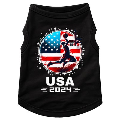 Usa Team 2024 United States American Flag Basketball Usa Doggie Tank