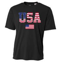 Usa Team 2024 United States American Flag Sport Usa 2024 Cooling Performance Crew T-Shirt